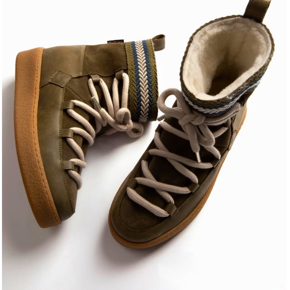 Penelope Chilvers Khaki Green Cosmo Boots